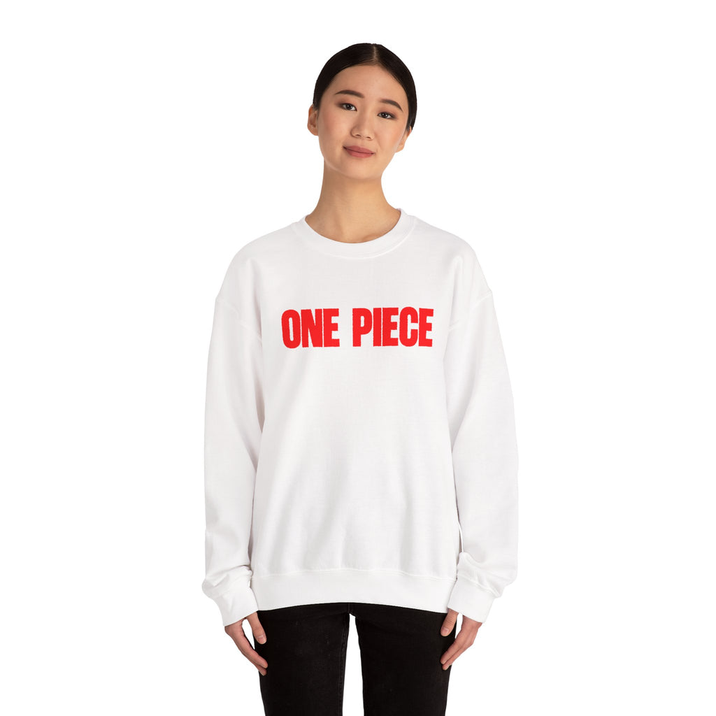 One Piece Crewneck Sweatshirt | Anime Straw Hat Pirates Back Print