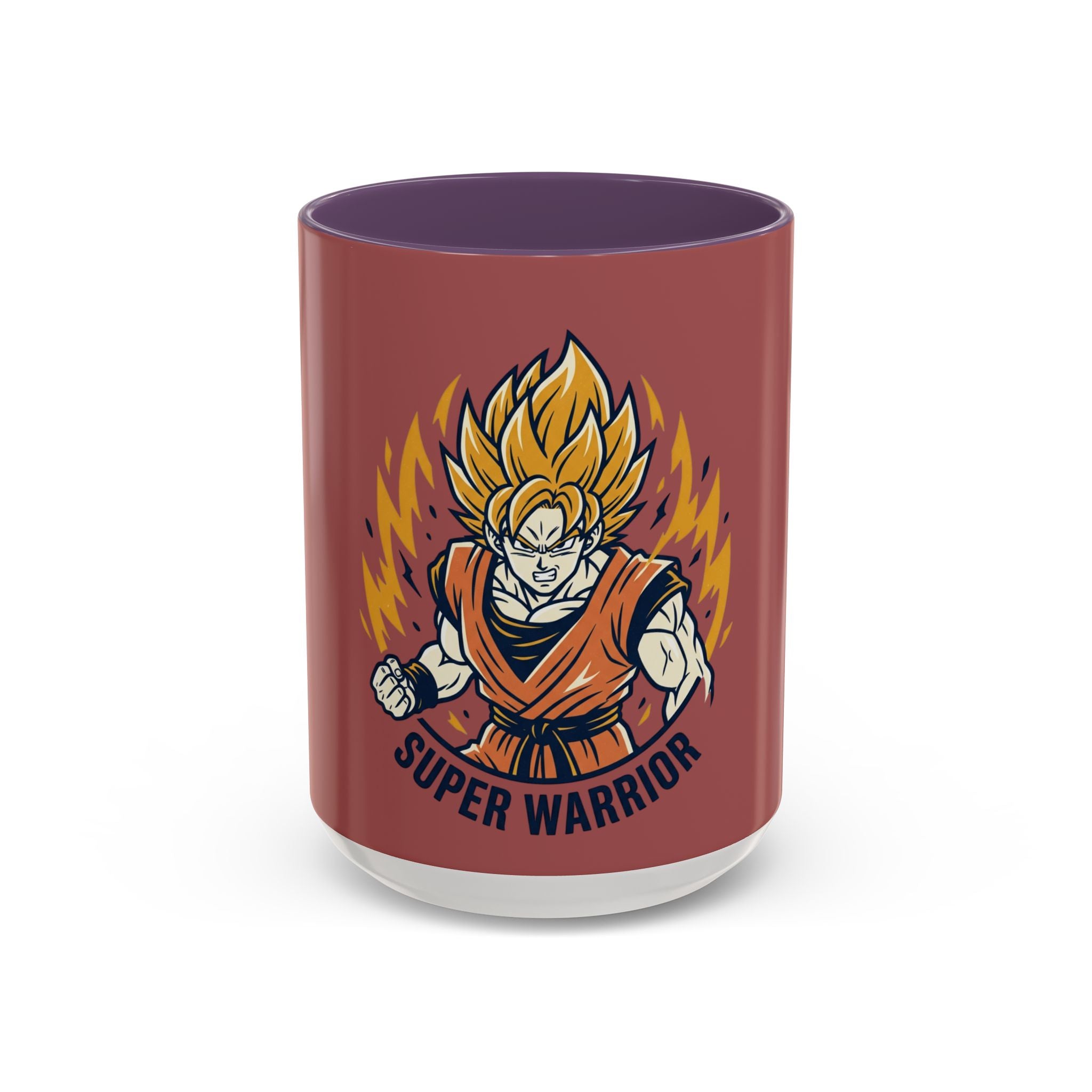 Super Warrior Accent Coffee Mug (11/15oz) — Anime Saiyan Power Gift