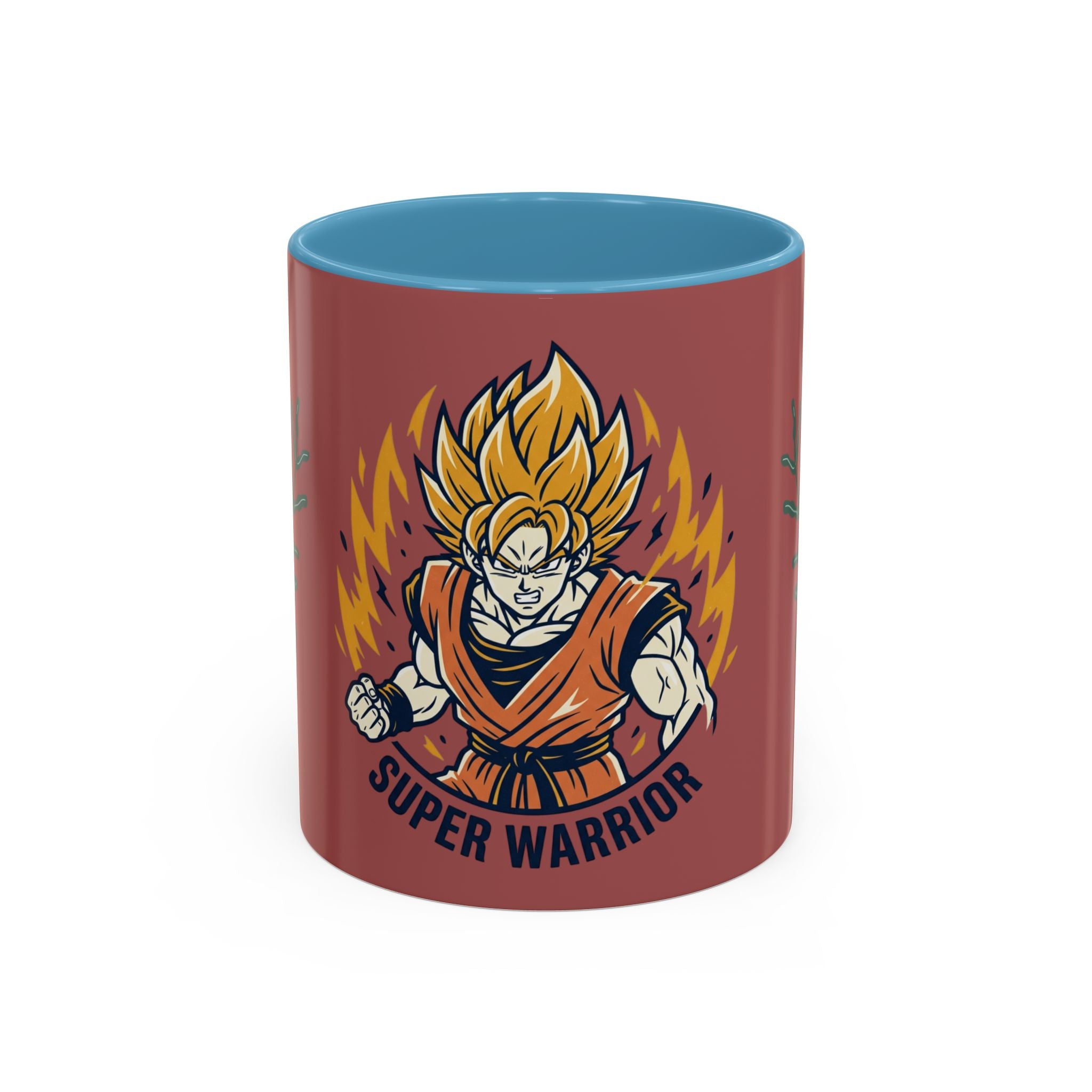 Super Warrior Accent Coffee Mug (11/15oz) — Anime Saiyan Power Gift