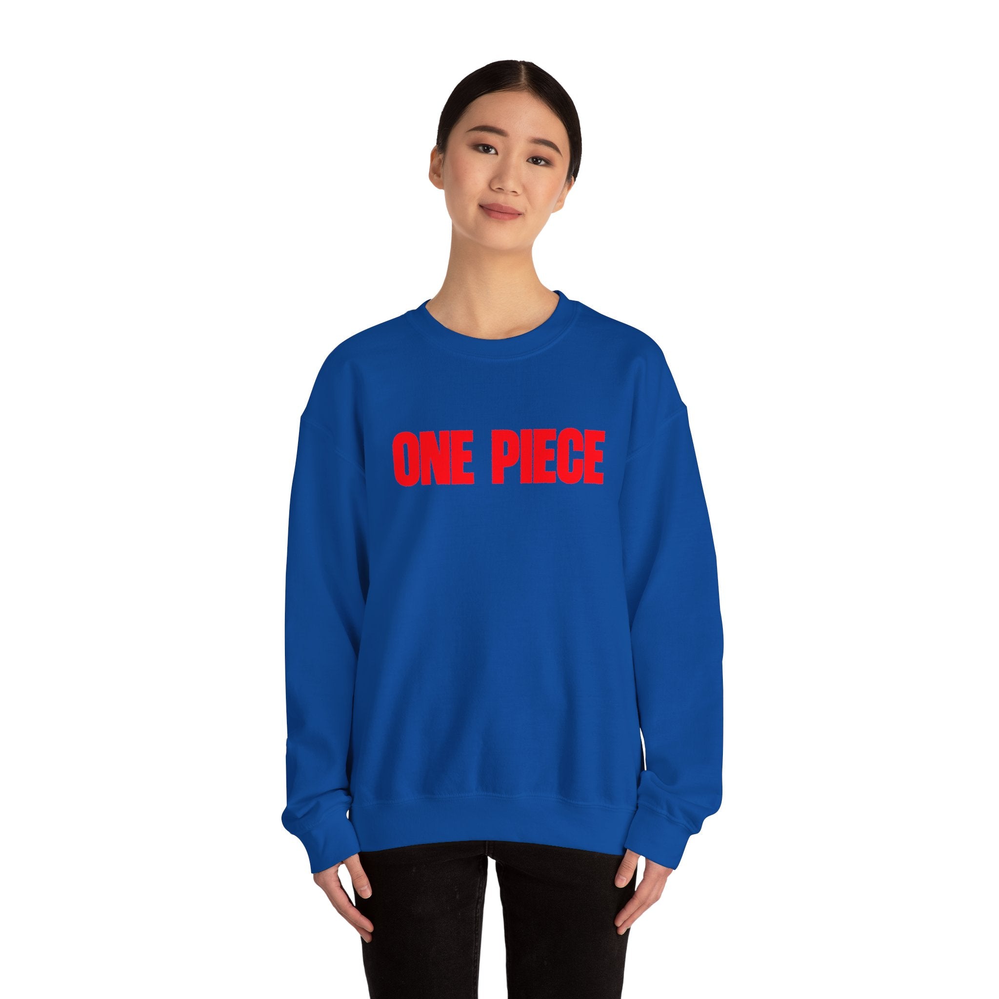 One Piece Crewneck Sweatshirt | Anime Straw Hat Pirates Back Print