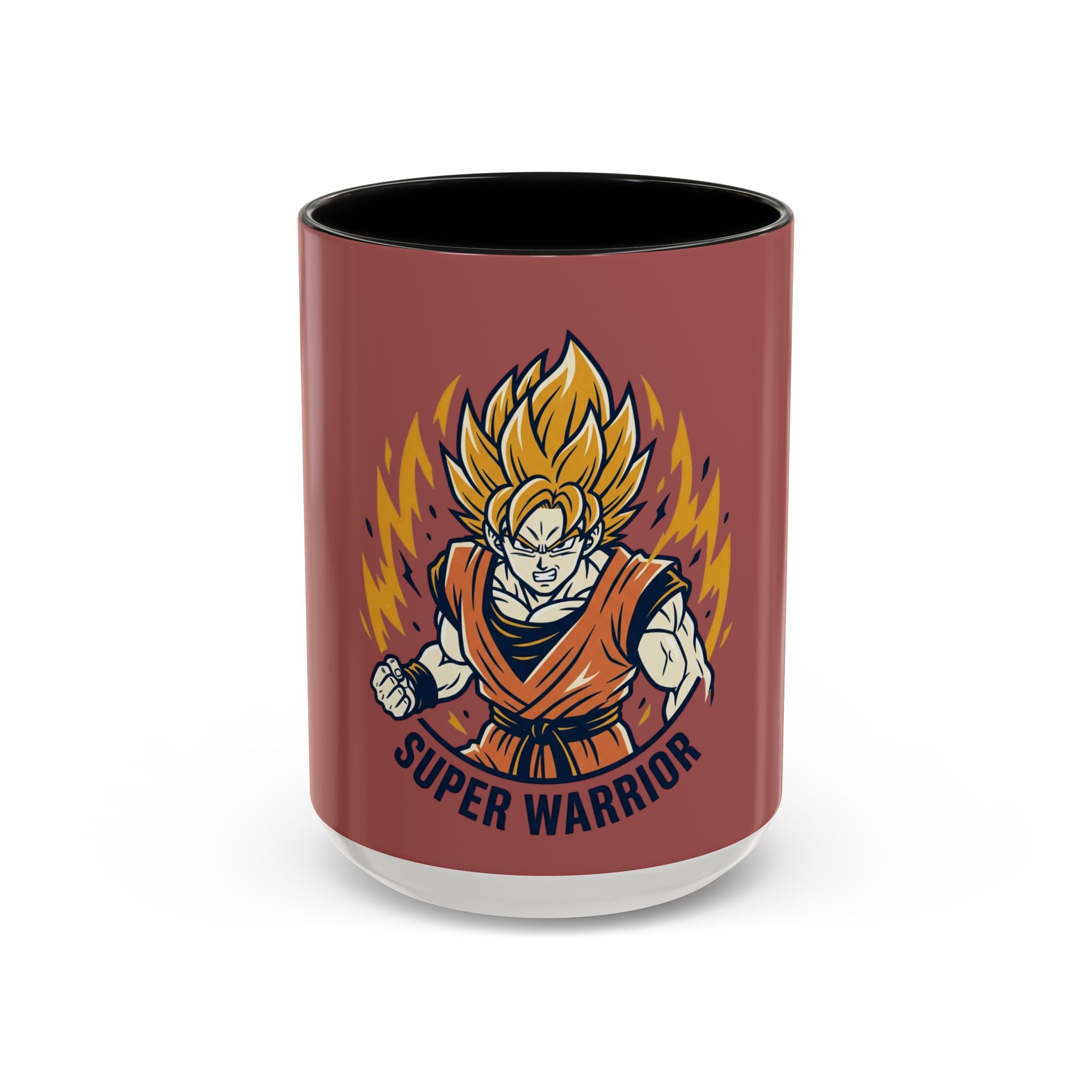 Super Warrior Accent Coffee Mug (11/15oz) — Anime Saiyan Power Gift