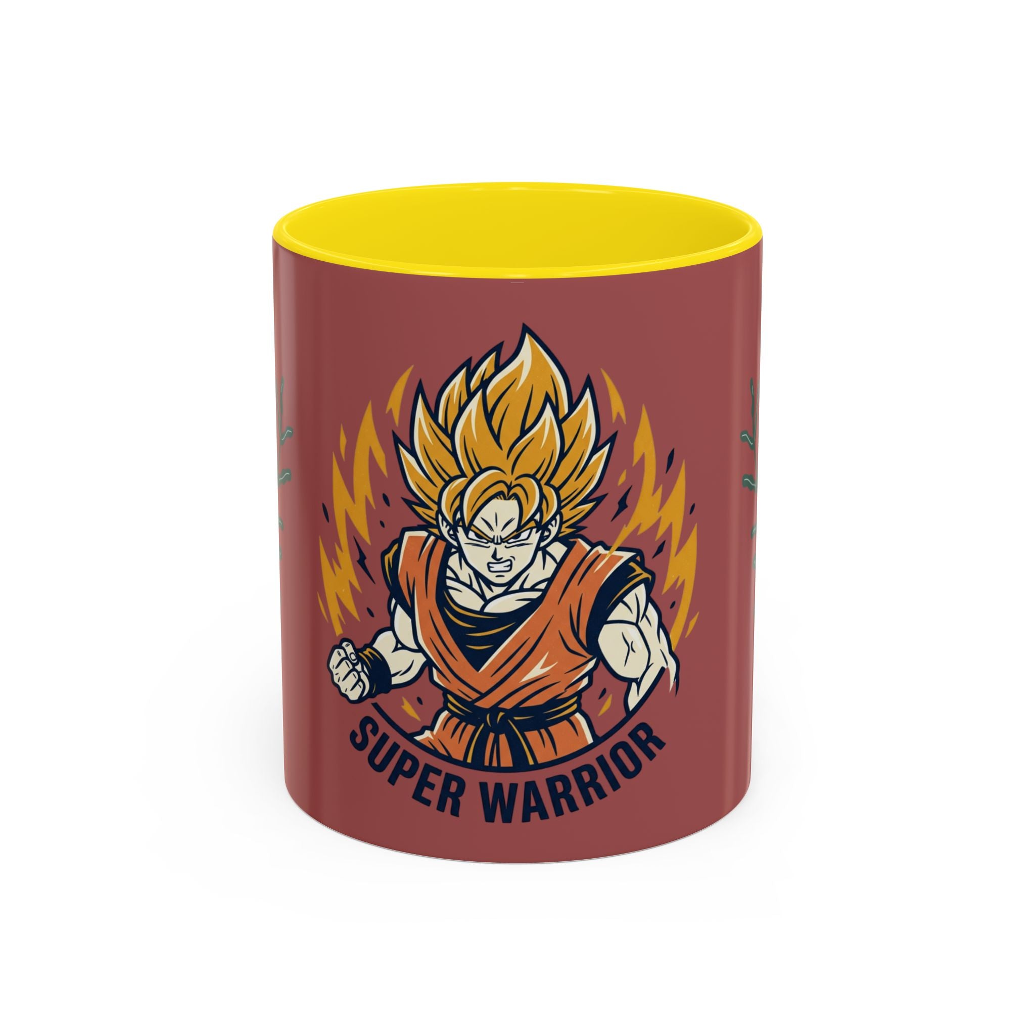 Super Warrior Accent Coffee Mug (11/15oz) — Anime Saiyan Power Gift