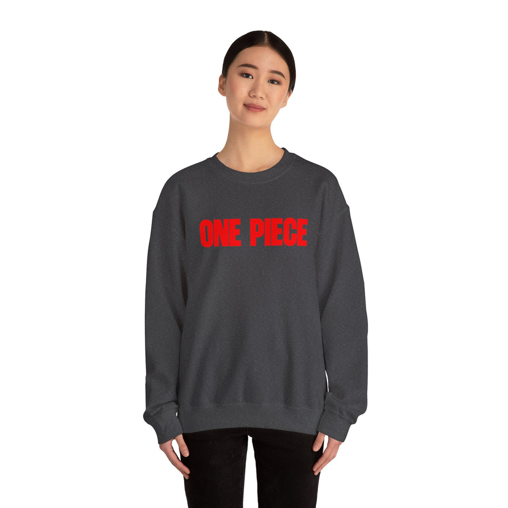 One Piece Crewneck Sweatshirt | Anime Straw Hat Pirates Back Print