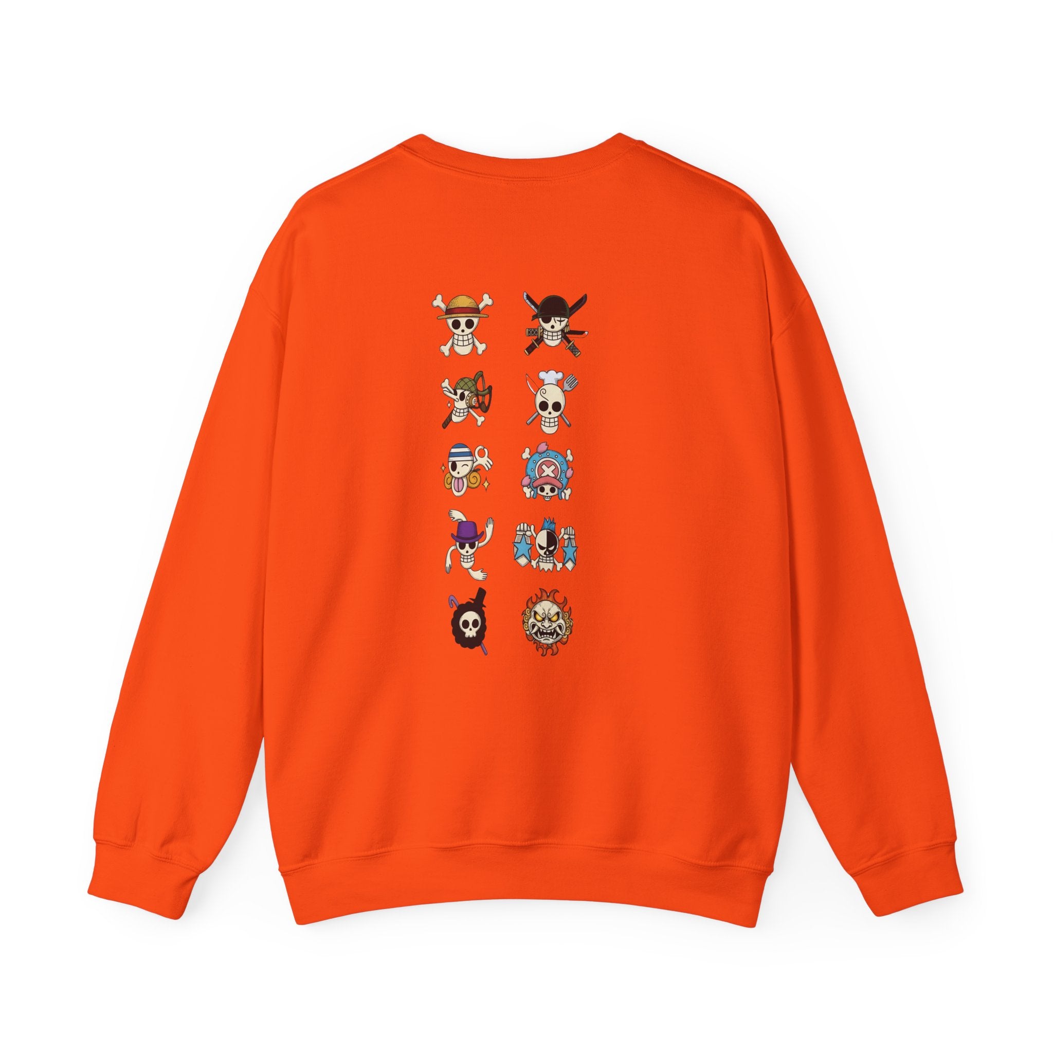 One Piece Crewneck Sweatshirt | Anime Straw Hat Pirates Back Print