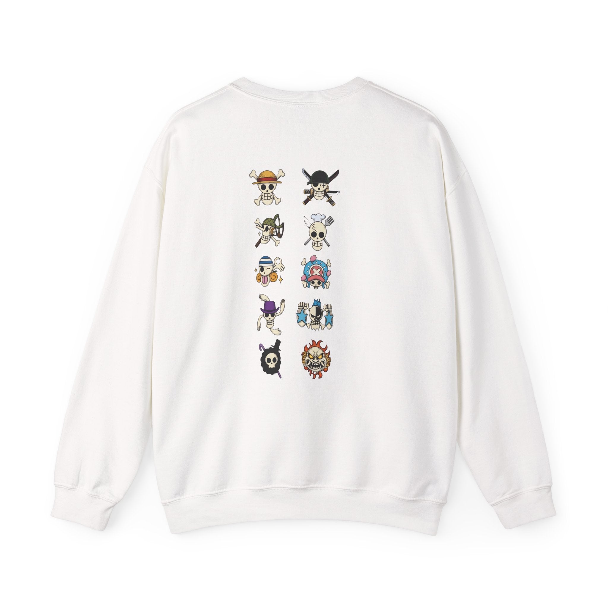 One Piece Crewneck Sweatshirt | Anime Straw Hat Pirates Back Print