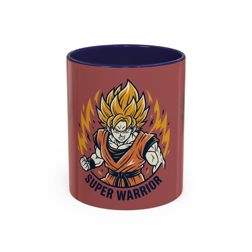 Super Warrior Accent Coffee Mug (11/15oz) — Anime Saiyan Power Gift